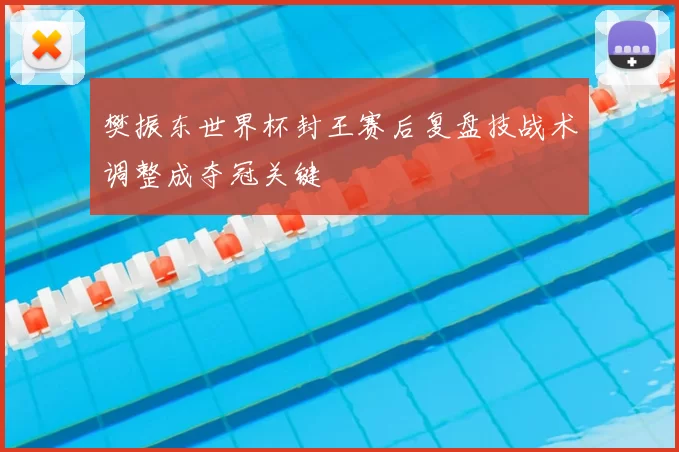 樊振东世界杯封王赛后复盘技战术调整成夺冠关键
